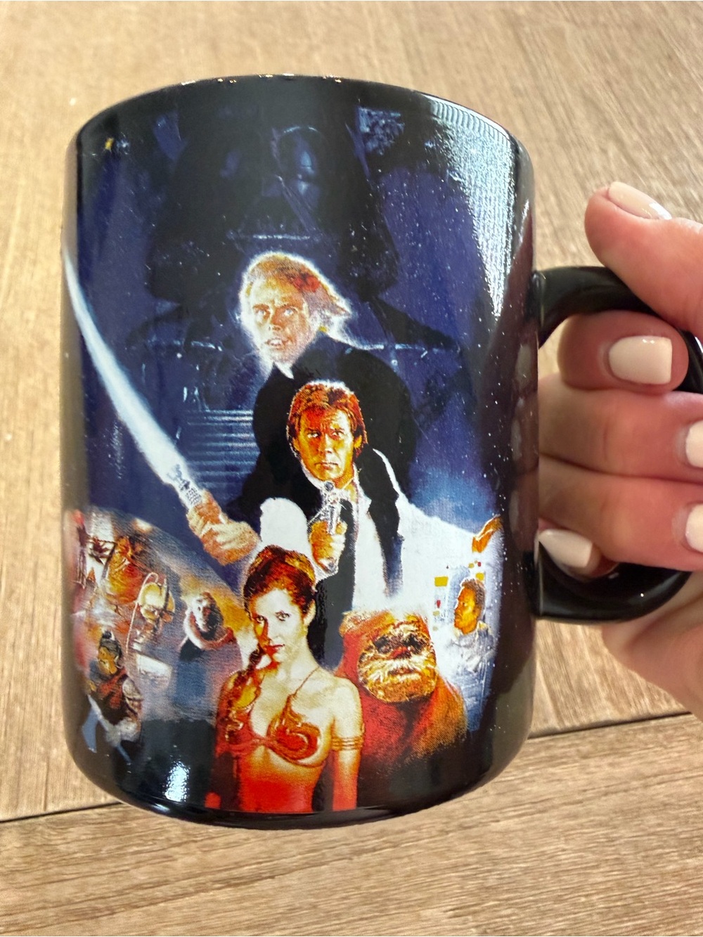Star Wars Return of the Jedi 2013 Vandor Ceramic Coffee Mug Movie Poster Luke Le